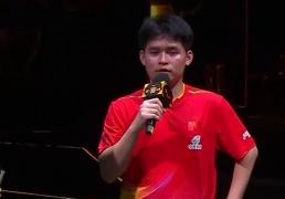 王楚(chǔ)钦林诗栋男双夺冠赛后采访