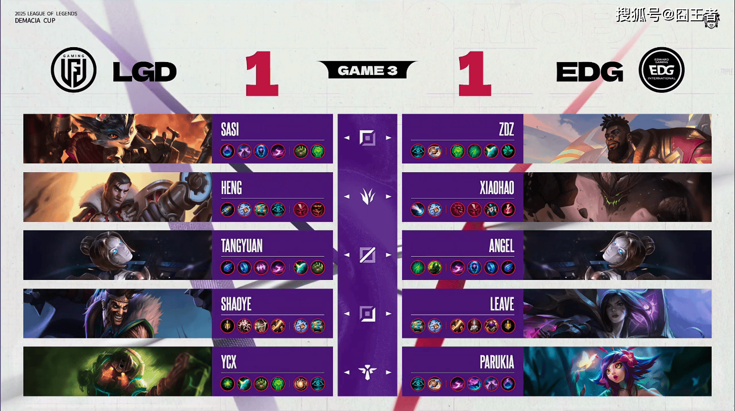 德玛西亞(yà)杯：让一追二，EDG三局战胜LGD