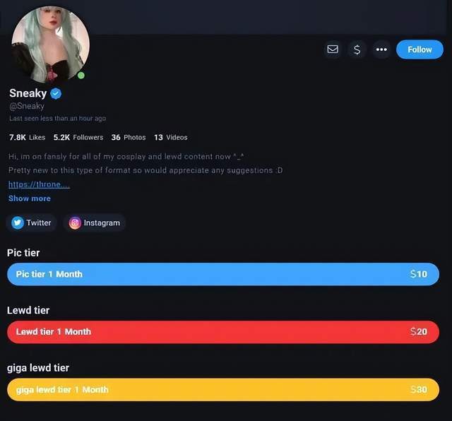 前LOL人气选手下海,变身福利姬收费明码标价,开发全新致富路?